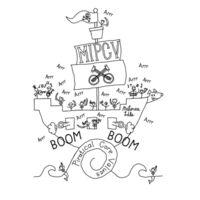 Matinee Idle Piratical Core Values 2018 - Hussy V-Neck Design