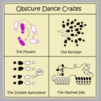 Obscure Dance Crazes - Woman's-V Neck Design